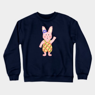 Cute pineapple Rabbit. Crewneck Sweatshirt